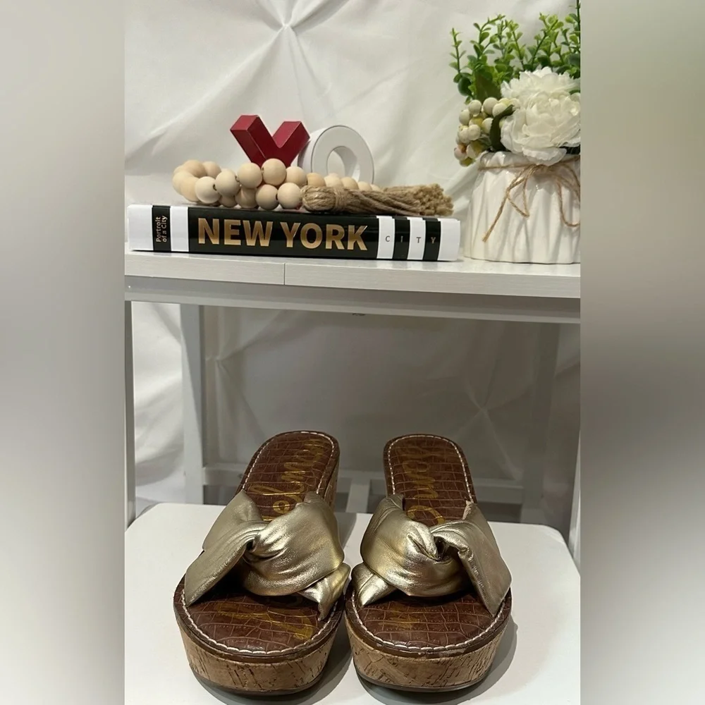 Sam Edelman Ramsay Leather Slide 8.5 💋❤️ - Picture 3 of 7